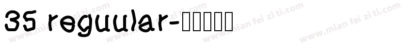 35 reguular字体转换